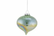 Hanger tol spiraal pearl groen 8x8x8 glas