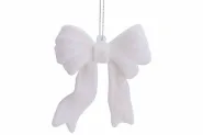 Hanger bow flocked wit 10x3x10