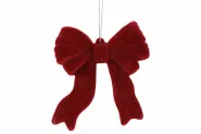 Hanger bow flocked bordeaux 10x3x10