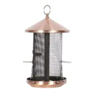 BNL Voedersilo metaal dubbel grof & fijn gaas zwart/koper