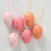 HANGER EGG DOTS 6P H6