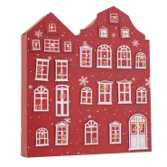Advent calendar Rogan, H 45,00 cm, Plywood, No, Red plywood red