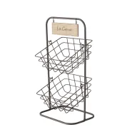 Basket  Cucina, Decoration, Rectangle, H 50 cm, Iron iron colour-mix