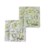 Napkins Zitronella, 20 p., 2 ass., Multi-coloured, Motif, Lemon, Leaf, Green, Light green, White, Pa