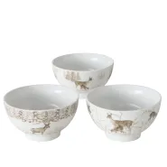 Cereal bowl Anton, 3 ass., 500 ml, H 8,00 cm, D 14,00 cm, Porcelain porcelain colour-mix