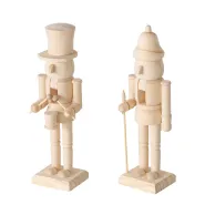 Figurine Bjante, 2 ass., Nutcracker, H 25,50 cm, Pine (Pinus spp.), MDF, Natural mixed materials nat