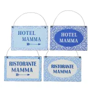 Sign Capri, 4 ass., Other, Word, W 14 cm, L 21 cm, No iron laquered colour-mix