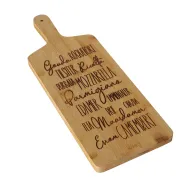 Chopping board Käse, Bamboo (Phyllostachys edulis), Single-colour, Saying/Text, No, Natural bamboo n