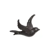 wall decoration bird, brown rusty, cast iron, ca. 14 x 4 x 10,5 cm h
