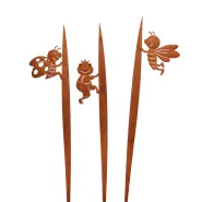 pick garden, 3 assortd., rust, metall, ca. 70 cm h