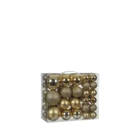 Bal onbreekbaar goud 46 stuks - d8cm
