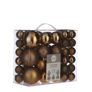 Boom decoratie onbreekbaar koper 46 delig - d4 d6 d8cm
