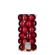 Bal onbreekbaar rood 30 stuks - d6cm
