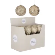 Ornament bal goud 2 assorti - d10cm
