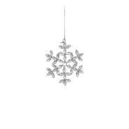 Ornament sneeuwvlok zilver - h1xd10cm
