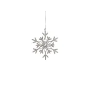 Ornament sneeuwvlok zilver - d13cm

