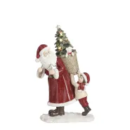 Kerstman rood led werkt op batterijen - l17xb13xh27cm
