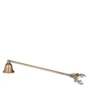 Kaarsendover hertenkop goud - h27xd4cm
