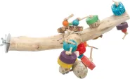 FL ZITSTOK LUANDA M SPEELTJES HOUT BR 30CM KOFFIEHOUT - VARIERENDE VORMEN