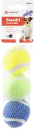 FL DOGTOY TENNISBAL SMASH 3KL M SQUEAK 5CM 3ST