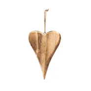 Hanger Heart Wood 25cm