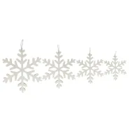 S/4 Hanger Snowflake FSC 33cm