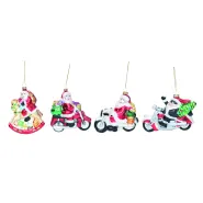 HANGER RIDING SANTA 14CM