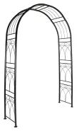 BARON GARDEN ARCH BOW BLACK 114X38X225