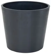 Ecostone Round Pot Black D30H26