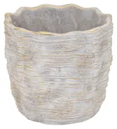 Rivoli Egg Pot White D14H13