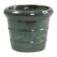 Glazed Donatello d16cm h13cm jade