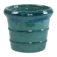 Glazed Donatello d22cm h18cm ocean blue