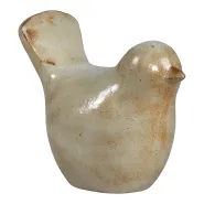 Deco vogel l38cm w21cm h32cm anwhite