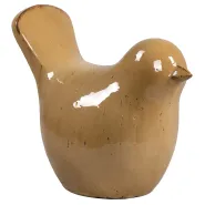 Deco vogel l38cm w21cm h32cm beige