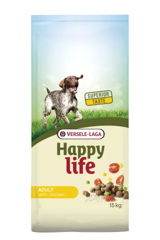 V.L. Happy life Adult met Kip 15kg
