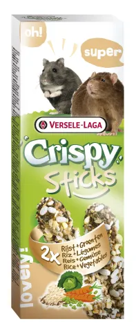 V.L. Crispy Sticks Hamsters-Ratten Rijst en Groenten - 2 stuks 110g