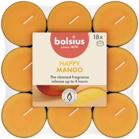 Bolsius Frag Tealight 4hr pck18 MAN