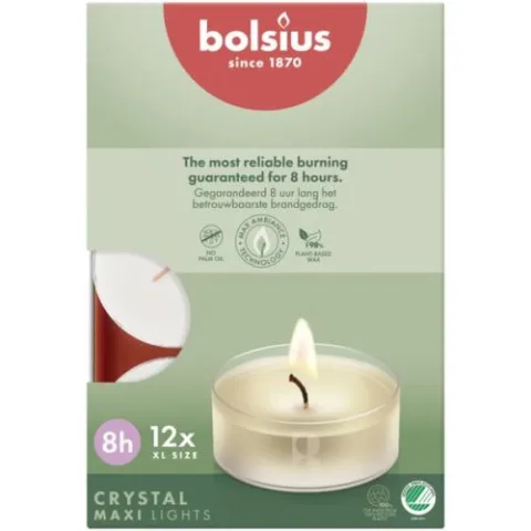 Bolsius CC maxi licht 8u ds12 WIT