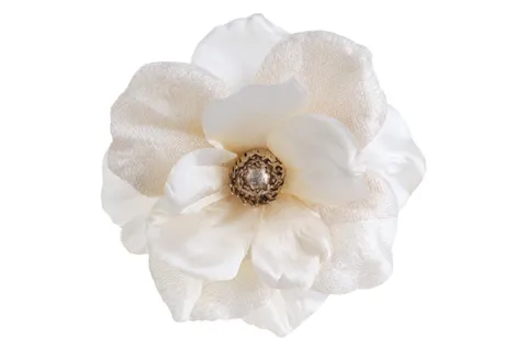 CLIP ANEMONE CREME 11X11XH5CM KUNSTSTOF