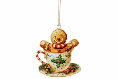 HANGER VINTAGE COOKIE BRUIN 10X1X11CM METAAL