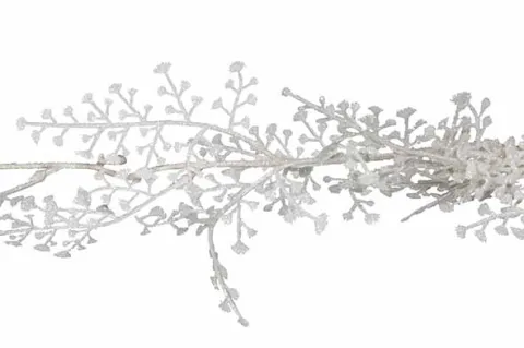 SLINGER BUDS GLITTER WIT 180CM KUNSTSTOF