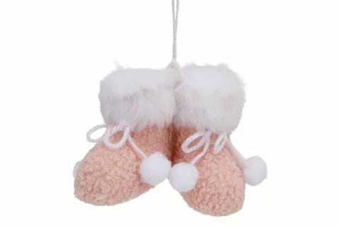 HANGER 2 BOOTS ROZE 8X8X7CM TEXTIEL