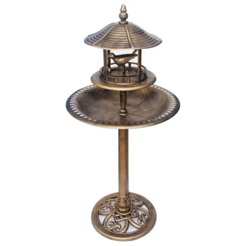 BNL Waterschaal m voederhuisje bronskleur AllSeason