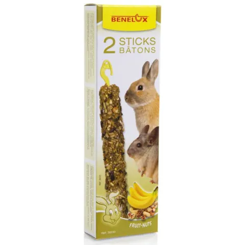 BNL STICKS XXL KNAAGDIER NOTEN BANAAN 2ST