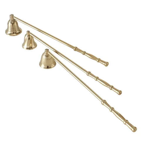 Candle extinguishers Joriz, 3 ass., Aluminium, L 30,00 cm, Champagne, Shiny aluminium champagne