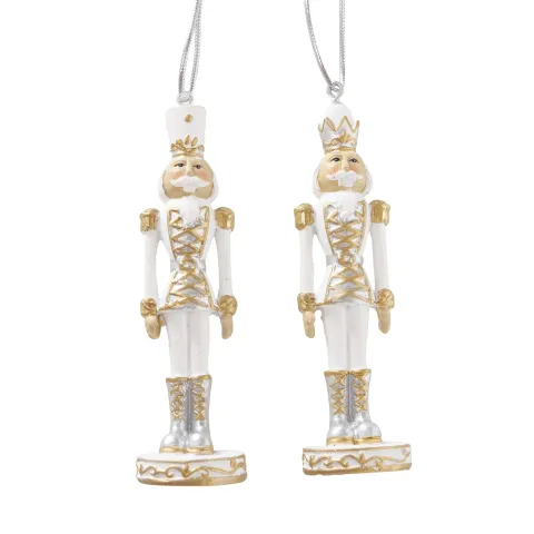 Hanging figurine Cracky, 2 ass., Nutcracker, With hanger, H 10,00 cm, L 3,00 cm polyresin colour-mix