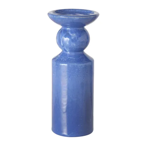 Candle holder Peruya, Round, H 23 cm, L 10 cm, Stoneware stoneware colour-mix