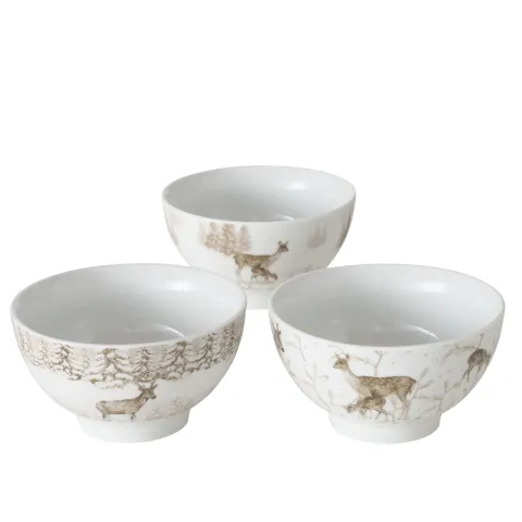 Cereal bowl Anton, 3 ass., 500 ml, H 8,00 cm, D 14,00 cm, Porcelain porcelain colour-mix