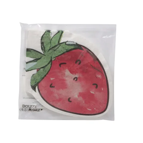 Napkins Emily, 12 p., Multi-coloured, Strawberry, Green, Red, Paper paper colour-mix