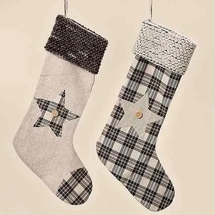 XMAS SOCK COTTON 40CM